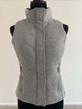 A/X Armani Exchange Light Gray Quilted Knit Vest